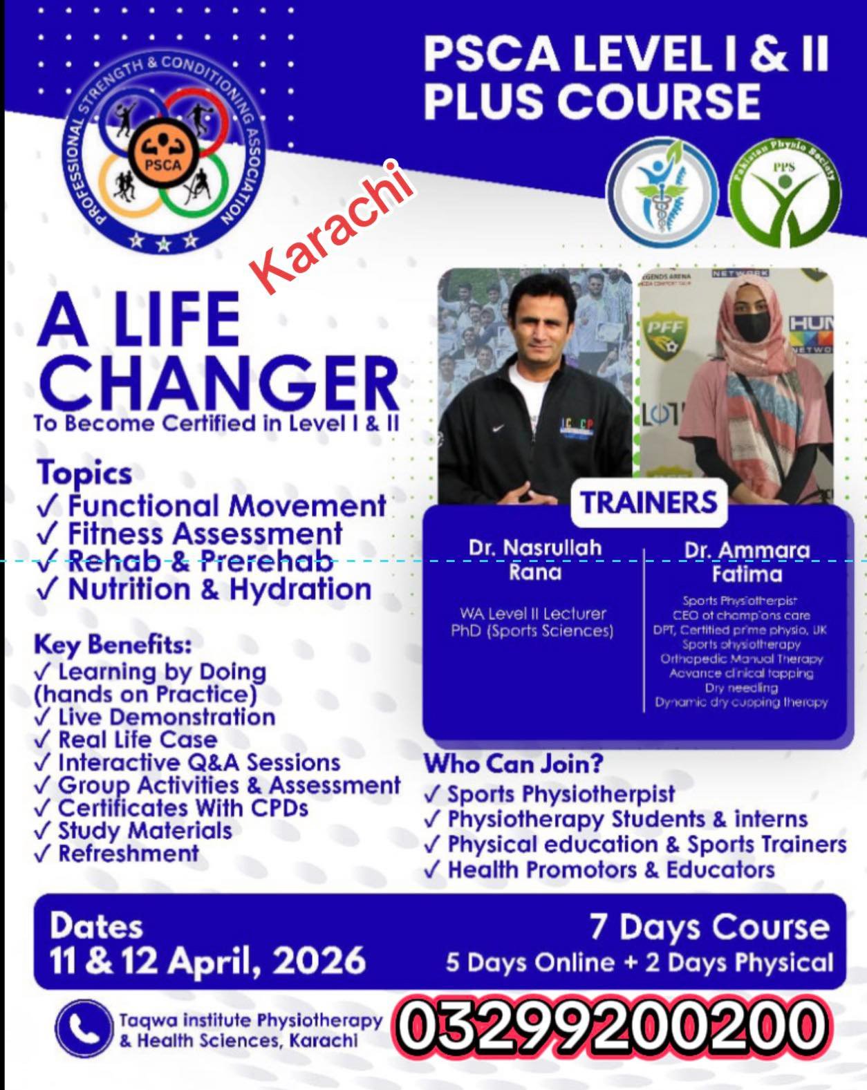 PSCA Level-I & II Plus Course Karachi