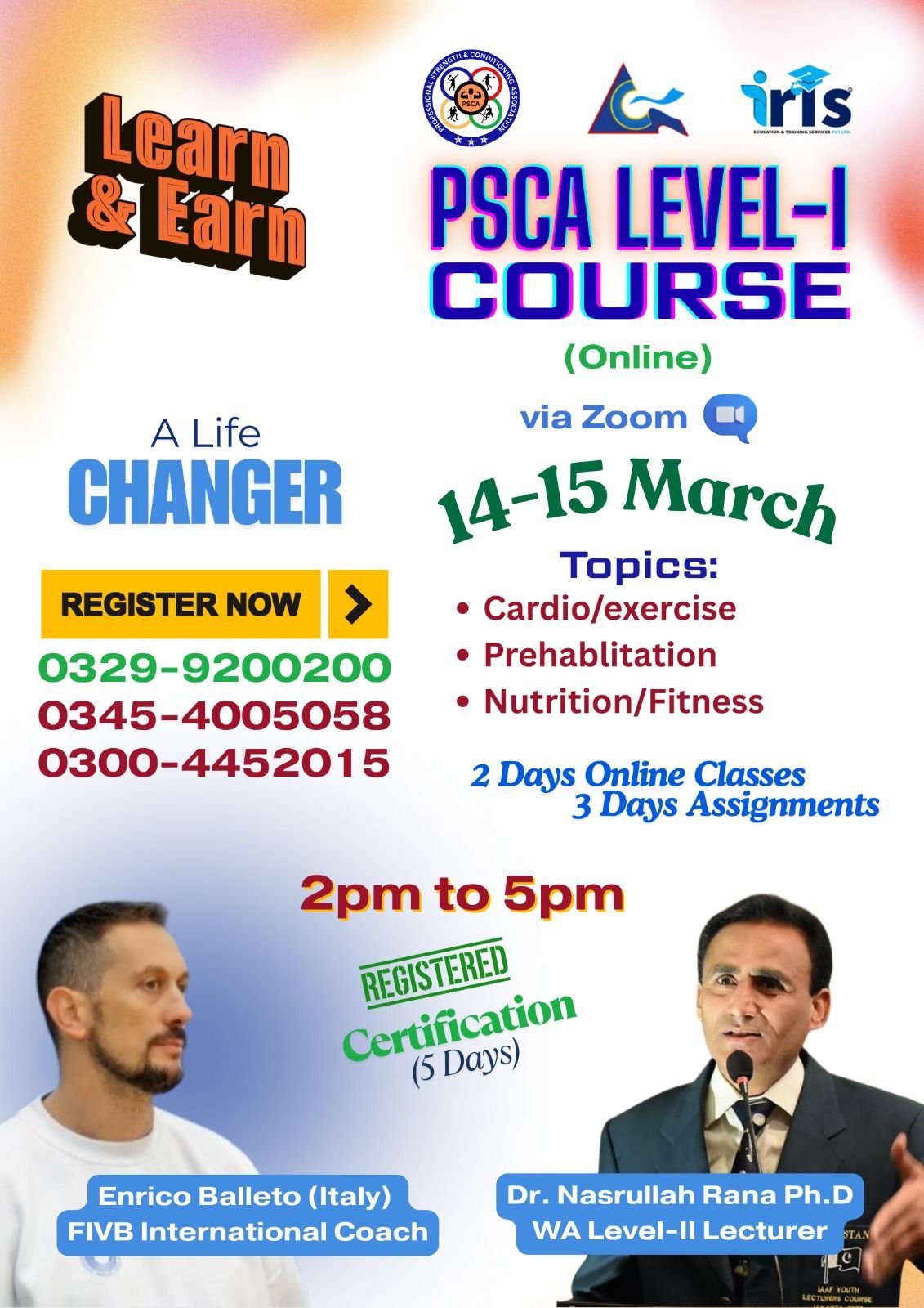 PSCA Level-I Online Course